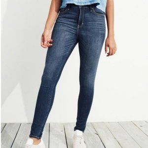Hollister Medium Wash High Rise Super Skinny Jeans